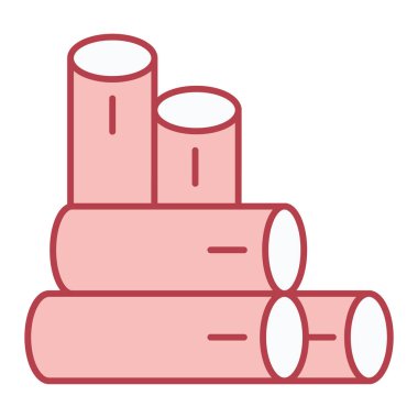 Petrol varilleri ikonu. Web için su borusu vektör simgelerinin özet çizimi