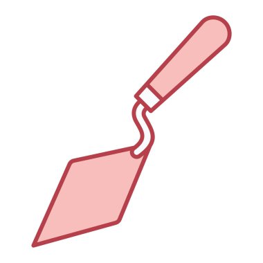 Trowel aracı simgesi vektör illüstrasyon grafik tasarımı