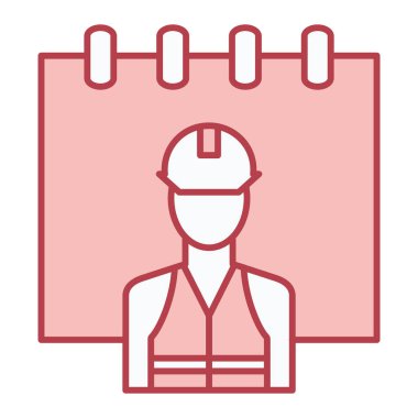 Bir inşaat işçisinin vektör çizimi