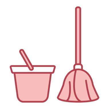 Temizlik servisi tasarımı, vektör illüstrasyon eps10 grafiği