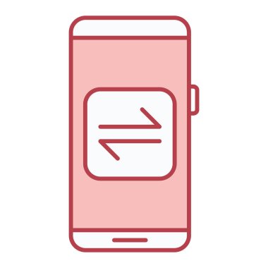 Cep telefonu simgesi vektör illüstrasyon tasarımlı akıllı telefon