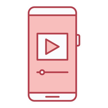 Ekran vektör illüstrasyon tasarımlı akıllı telefon aygıtı