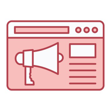 Web sitesi simgesi. vektör illüstrasyonu