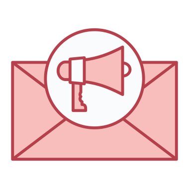 ileti vektör renk çizgisi simgesi