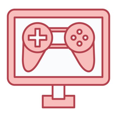 Oyun kolu. Web simgesi basit illüstrasyon