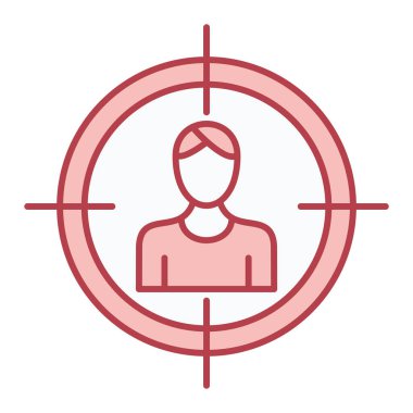 hedef simge vektör illüstrasyonu