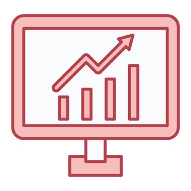 Bilgisayar modern simgesinin vektör illüstrasyonu