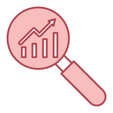 Arama ikonlu büyüteç. vektör illüstrasyonu