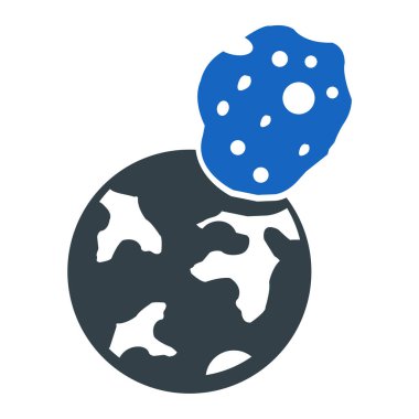 Dünya ikonu. Beyaz arkaplanda izole edilmiş web tasarımı için küresel vektör sembolünün basit bir çizimi