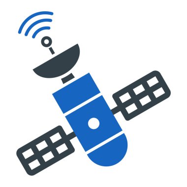 uydu anten simgesi. Beyaz arkaplanda izole edilmiş web tasarımı için kablosuz radyo vektör sembolü