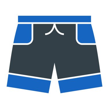 Şort. Web simgesi basit illüstrasyon