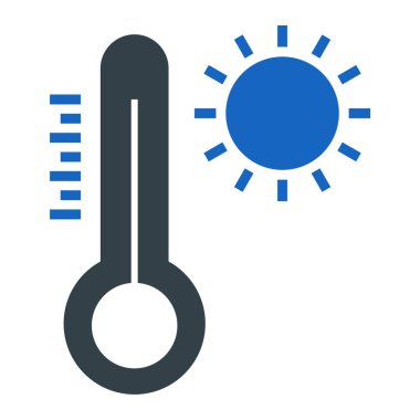 Termometre. Web simgesi basit tasarım