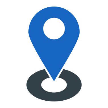 konum pin simgesi vektör illüstrasyonu