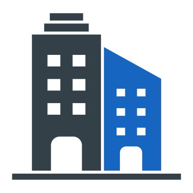 Bina. Web simgesi basit tasarım