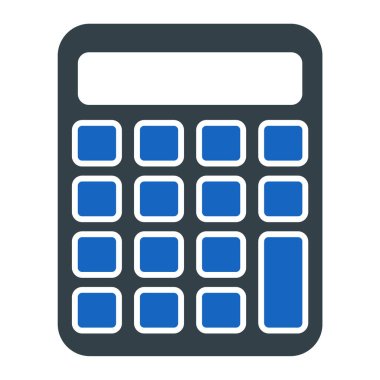 Hesap makinesi simgesi. vektör illüstrasyonu