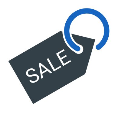 satış etiketi vektör simgesi