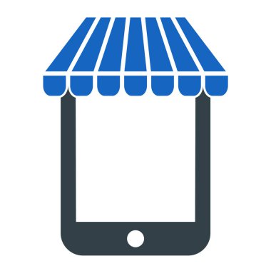 akıllı telefon alışveriş arabası ve mobil uygulama vektör illüstrasyonu