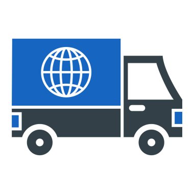 Global Teslimat. Basit illüstrasyon