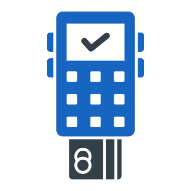 ATM makine kutsal kişilerin resmi, vektör çizim