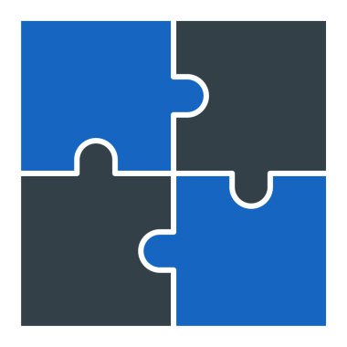 yapboz parçaları ikon vektör illüstrasyon tasarımı