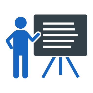 sunum simgesi vektör illüstrasyonu