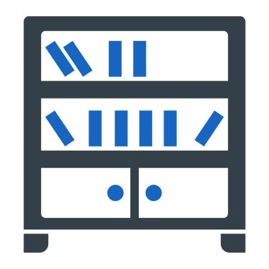 Çekmeceler. Web simgesi basit illüstrasyon