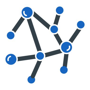 Molekül simgesi vektör illüstrasyonu
