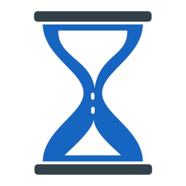 Kum saati. Web simgesi basit illüstrasyon