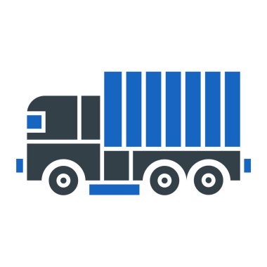 Kamyon. Web simgesi basit illüstrasyon