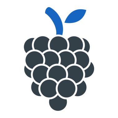 üzüm ikonu vektör illüstrasyonu