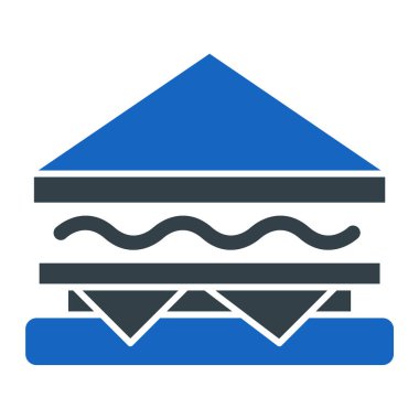 Sandviç. Web simgesi basit illüstrasyon