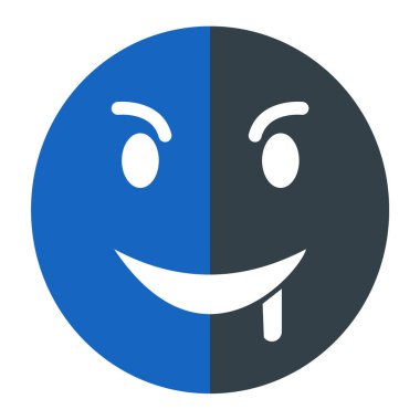 yüz ifadesi simge vektör illüstrasyon tasarımı