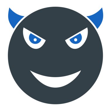 Gülümse. Web simgesi basit illüstrasyon