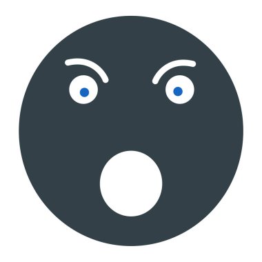 Face emoticon, emoji, ifade, öfke, ağlama, baş, üzgün, şaşırma, göz kırpma, sıkılma