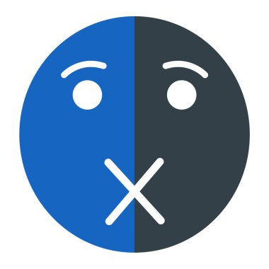 yüz maskesi simgesi. vektör illüstrasyonu