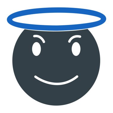 Gülümse ikon vektör illüstrasyonu