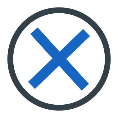 İptal et. Web simgesi basit tasarım