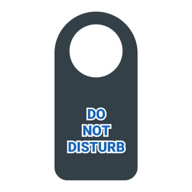 İşaret simgesini rahatsız etmeyin. vektör illüstrasyonu