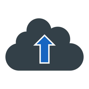 bulut hesaplama simgesi, vektör illüstrasyonu