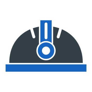 İnşaat miğferi ikonu. vektör illüstrasyonu