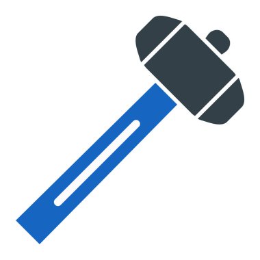 Çekiç. Web simgesi basit illüstrasyon