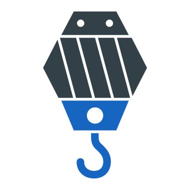 Vinç kancası ikonu. vektör illüstrasyonu