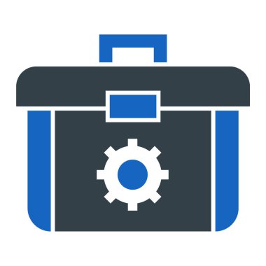 Alet çantası. Web simgesi basit tasarım
