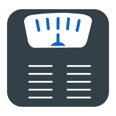 ağırlık ölçeği simgesi. Web için ölçek vektör simgelerinin basit çizimi