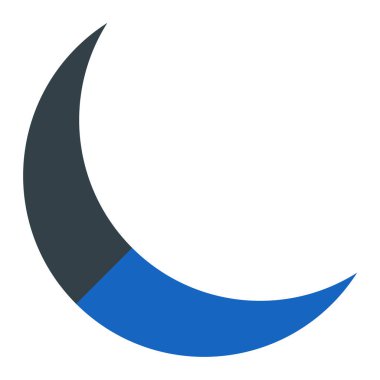 Ay ikonu vektör illüstrasyonu