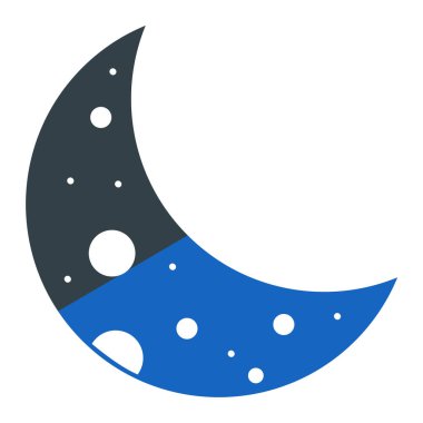 Ay. Web simgesi basit illüstrasyon
