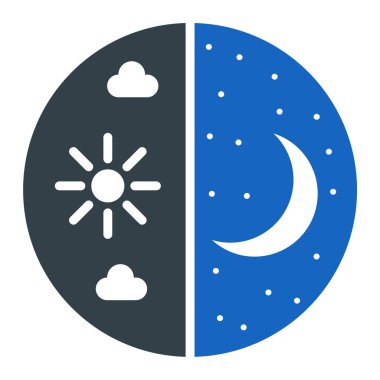 Ay simgesi beyaz arkaplanda izole edilmiş. hava sembolü vektör çizimi.