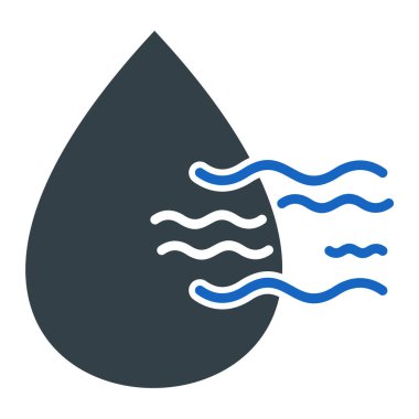 Su. Web simgesi basit illüstrasyon