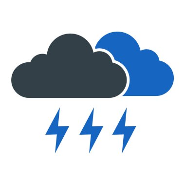 Bulut hesaplama simgesi vektör illüstrasyonu