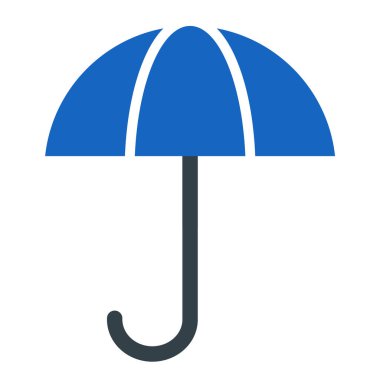 şemsiye simgesi vektör illüstrasyonu